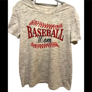 Baseball Mom T-shirt. Size Large